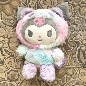 Sanrio Kuromi Hello Kitty Pastel Tie-Dye Plush